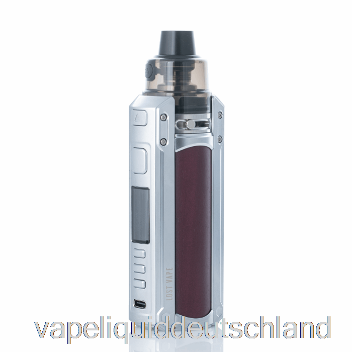 Lost Vape Ursa Quest 100 W Pod Mod Kit Edelstahl / Lila Herzholz Vape Liquid